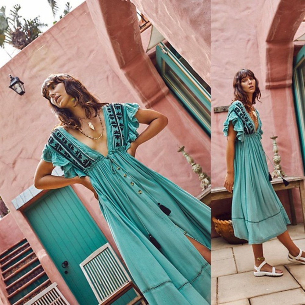 Free people I’ll wait Bali dress size small.